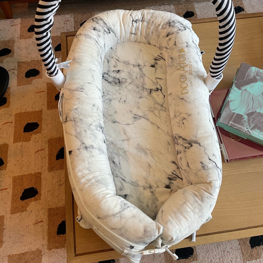 Dock a Tot marble baby lounger